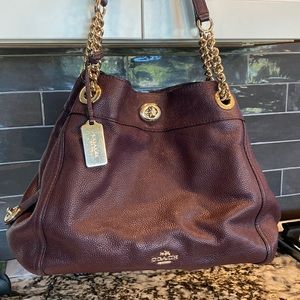 Coach Dark Maroon Purse